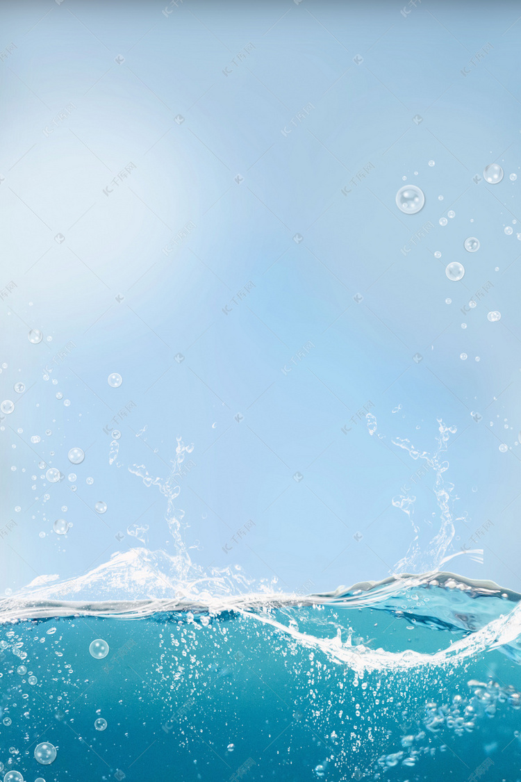 水潤新生 打造清新補水保濕廣告設計的視覺背景